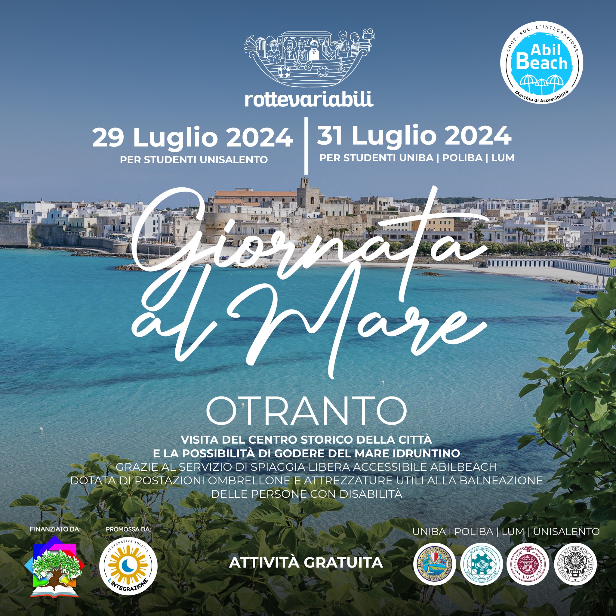 Immagine di copertina per Rotte variabili- una giornata al mare ad Otranto