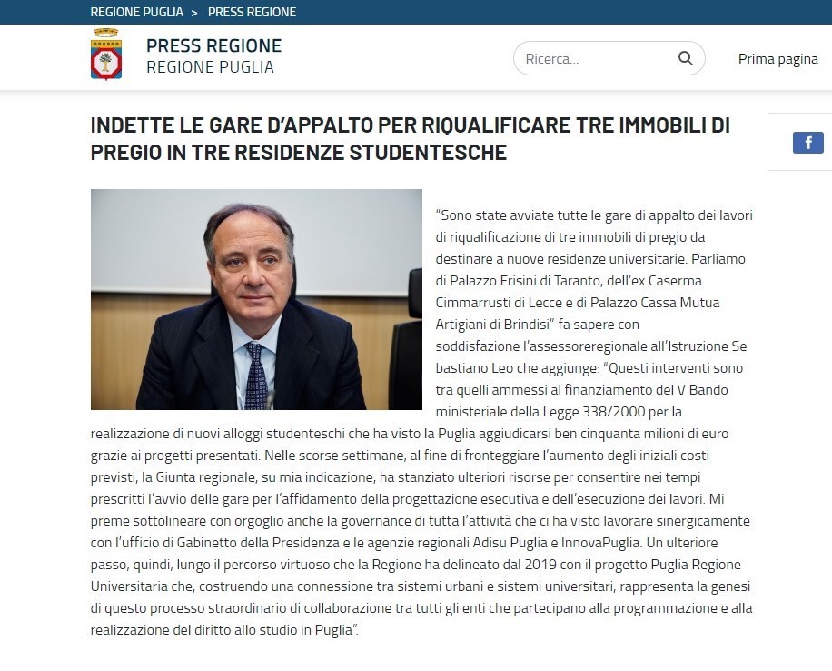 Immagine di copertina per PRESS REGIONE Comunica