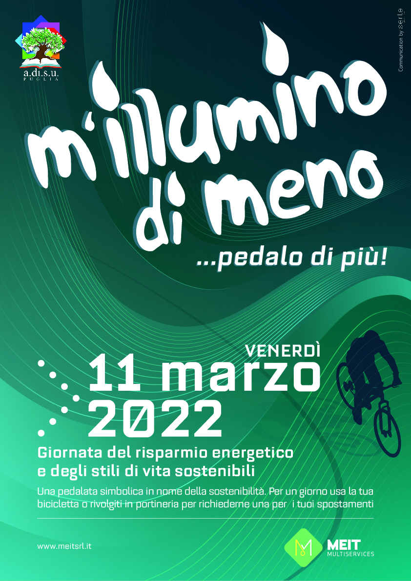 M\'illumino di Meno. Giornata del risparmio energetico e degli stili di vita sostenibili